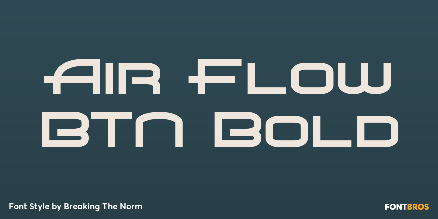Air Flow BTN Bold Poster