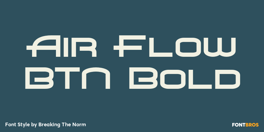Air Flow BTN Bold Poster