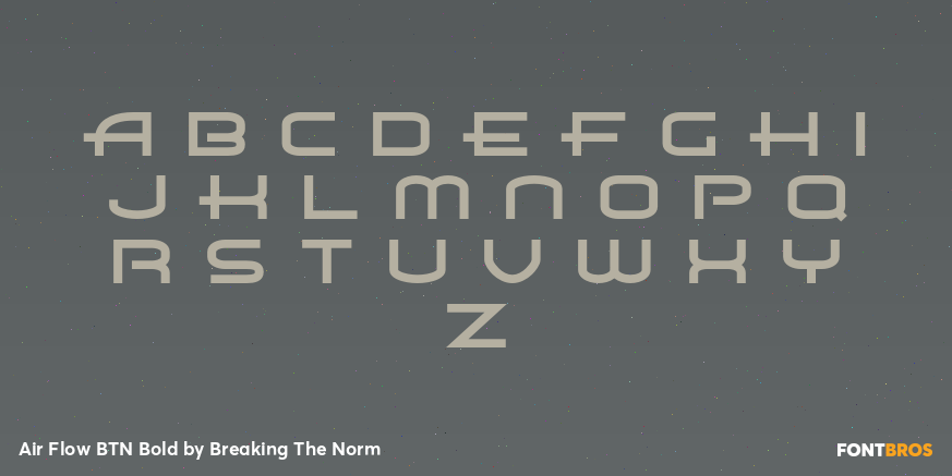 Air Flow BTN Bold Font Poster #2