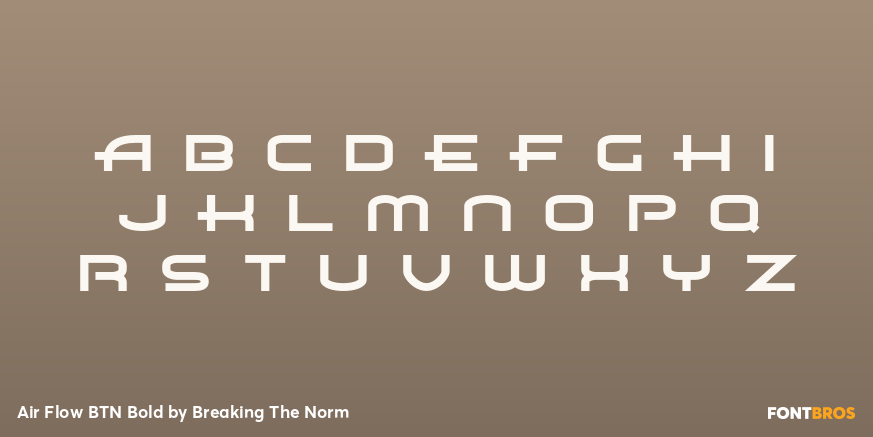 Air Flow BTN Bold Font Poster #3