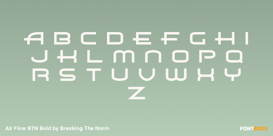 Air Flow BTN Bold Font Poster #1