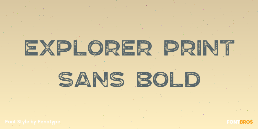 Explorer Print Sans Bold Poster