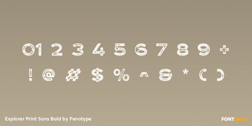 Explorer Print Sans Bold Font Poster #1