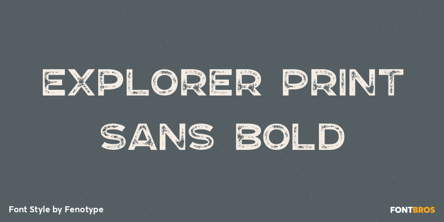 Explorer Print Sans Bold Poster
