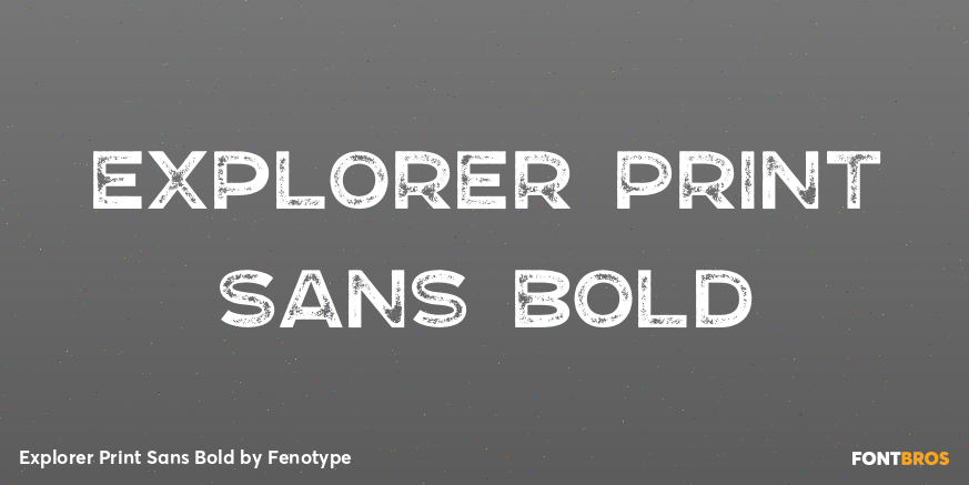 Explorer Print Sans Bold Poster
