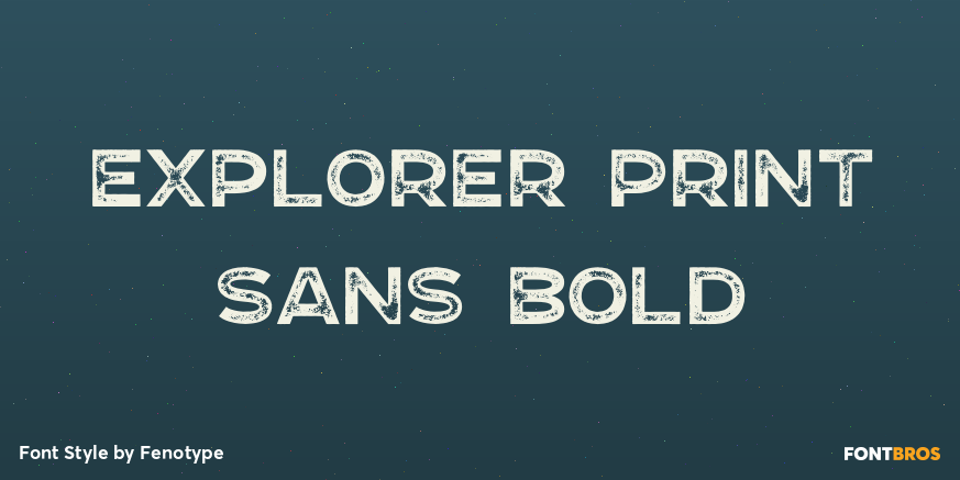 Explorer Print Sans Bold Poster
