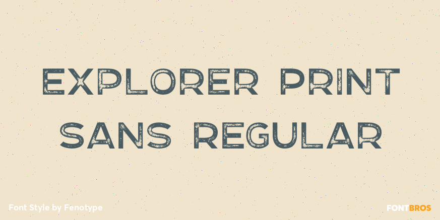 Explorer Print Sans Regular Poster