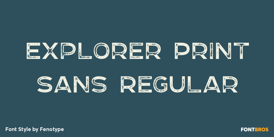 Explorer Print Sans Regular Poster