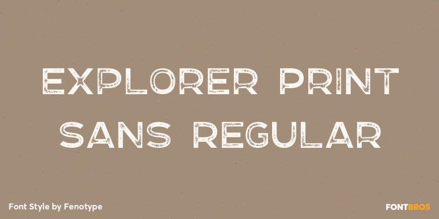 Explorer Print Sans Regular Poster