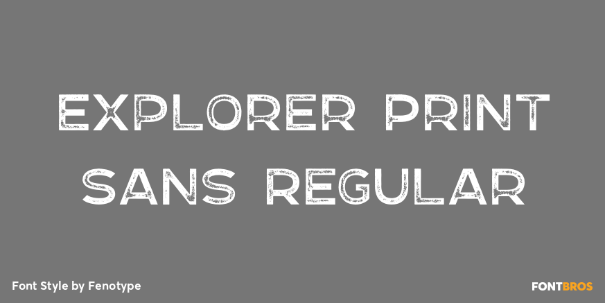 Explorer Print Sans Regular Poster