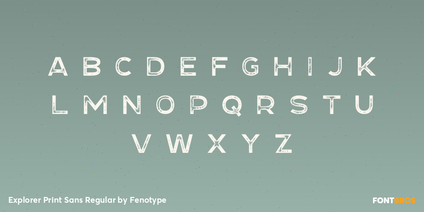 Explorer Print Sans Regular Font Poster #3