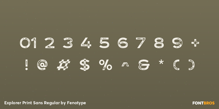 Explorer Print Sans Regular Font Poster #4