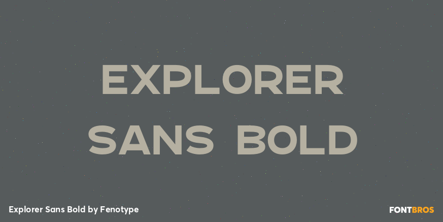 Explorer Sans Bold Font Poster #1