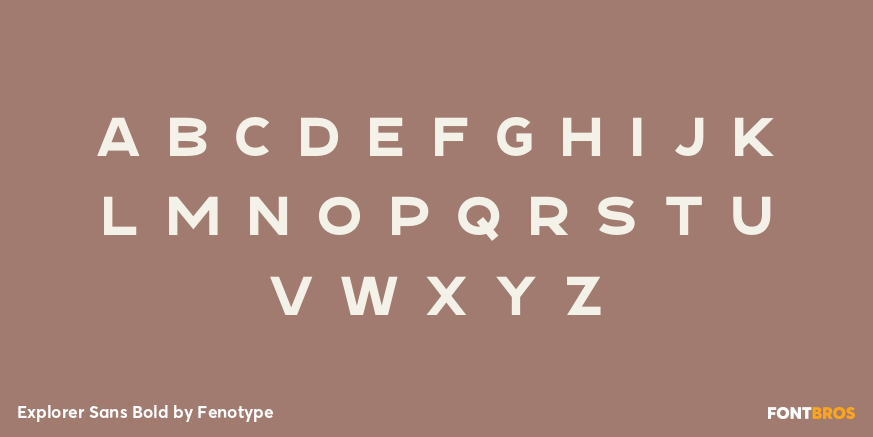 Explorer Sans Bold Font Poster #2