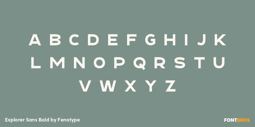 Explorer Sans Bold Font Poster #3