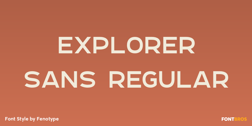 Explorer Sans Regular Poster