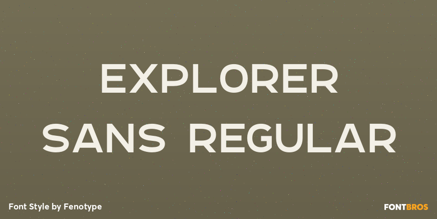 Explorer Sans Regular Poster