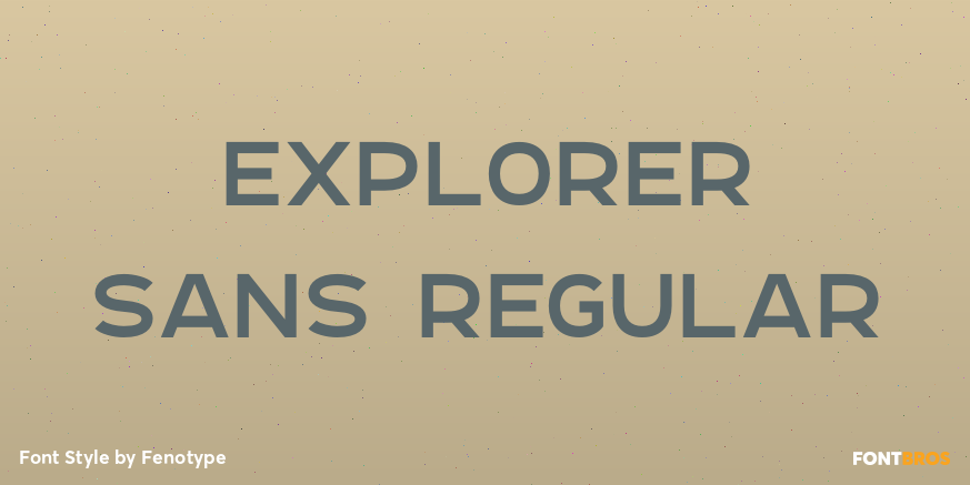 Explorer Sans Regular Poster