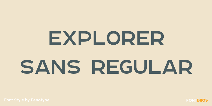 Explorer Sans Regular Poster