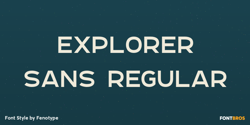 Explorer Sans Regular Poster