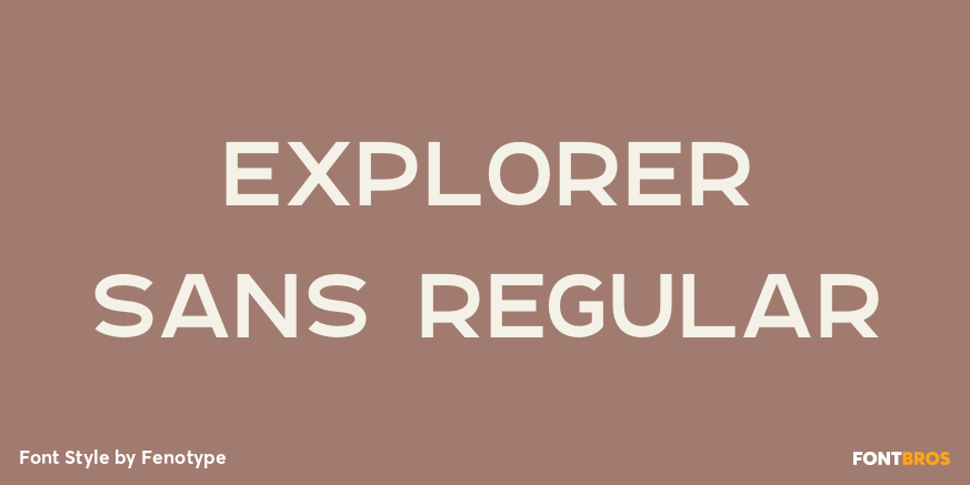 Explorer Sans Regular Poster