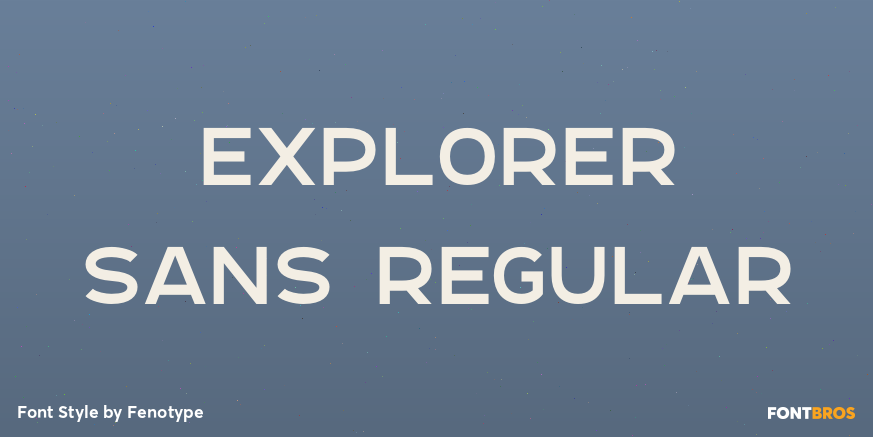 Explorer Sans Regular Poster