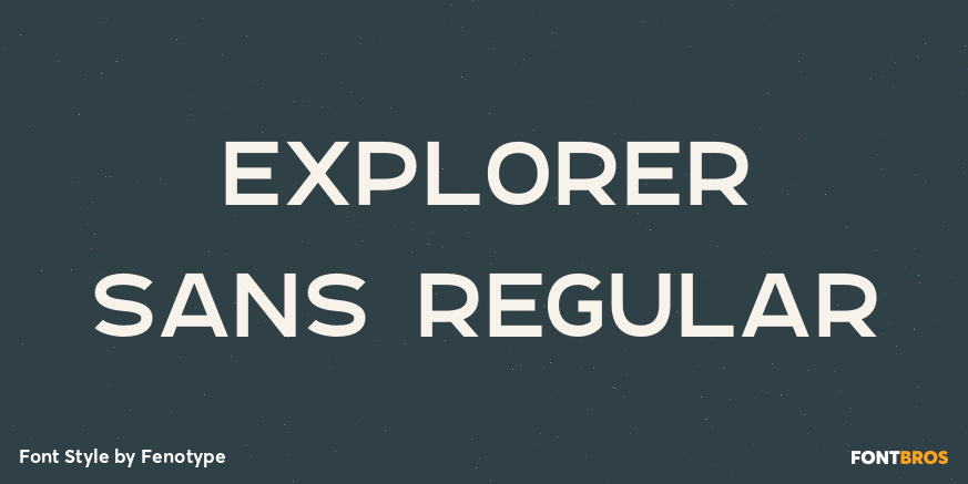 Explorer Sans Regular Poster
