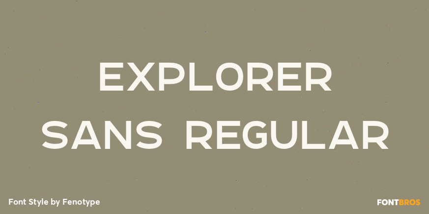 Explorer Sans Regular Poster