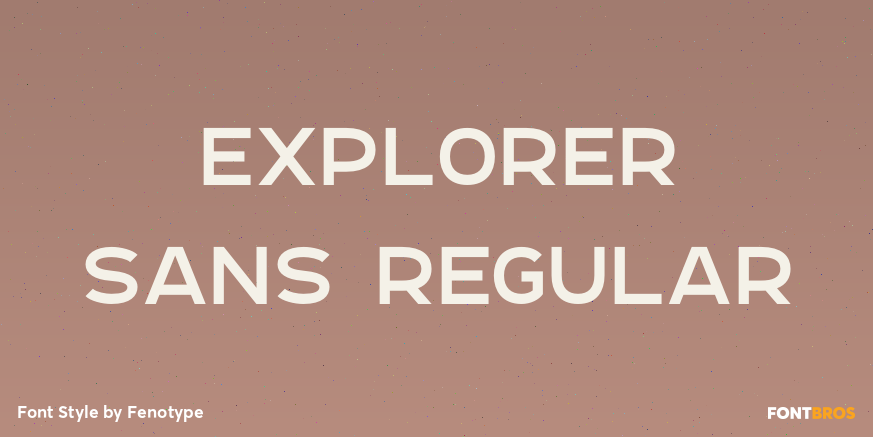 Explorer Sans Regular Poster