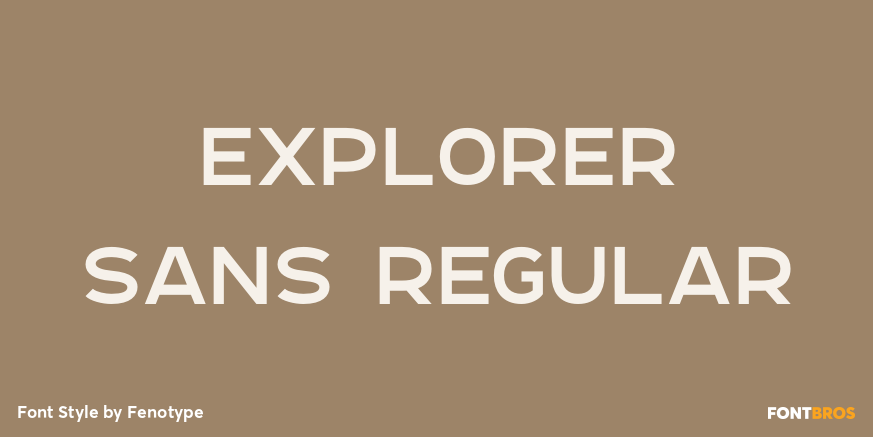 Explorer Sans Regular Poster