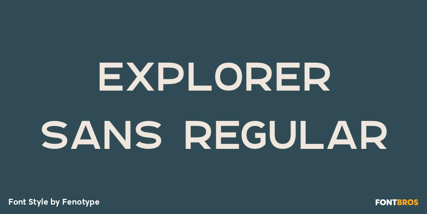 Explorer Sans Regular Poster