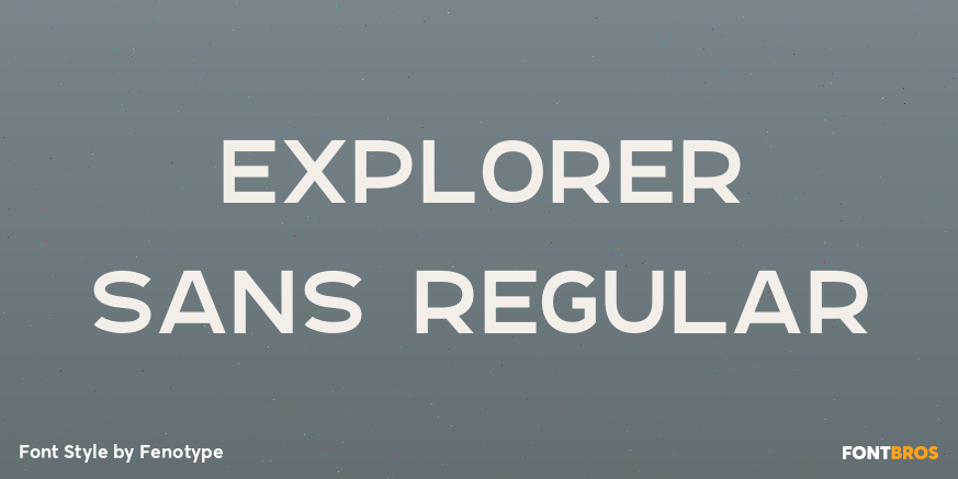 Explorer Sans Regular Poster