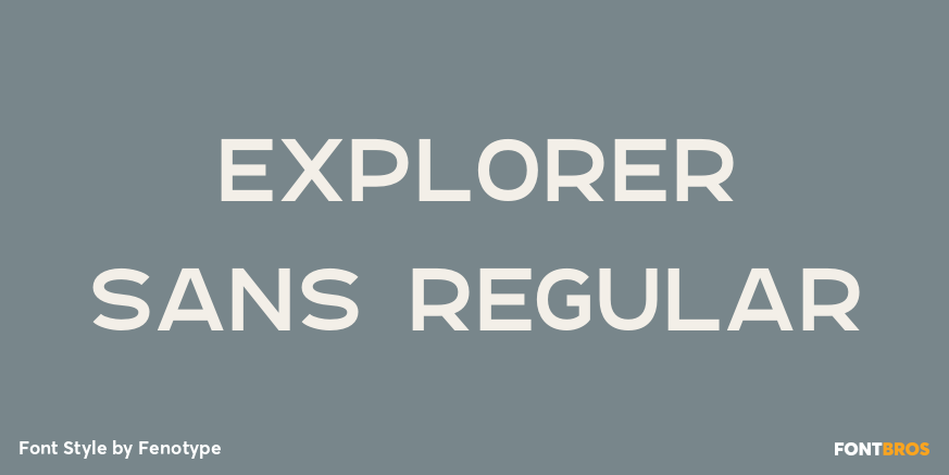 Explorer Sans Regular Poster
