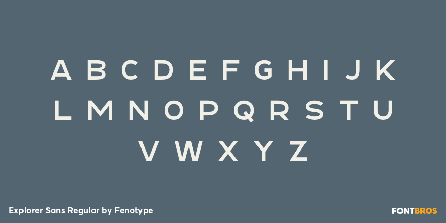 Explorer Sans Regular Font Poster #2