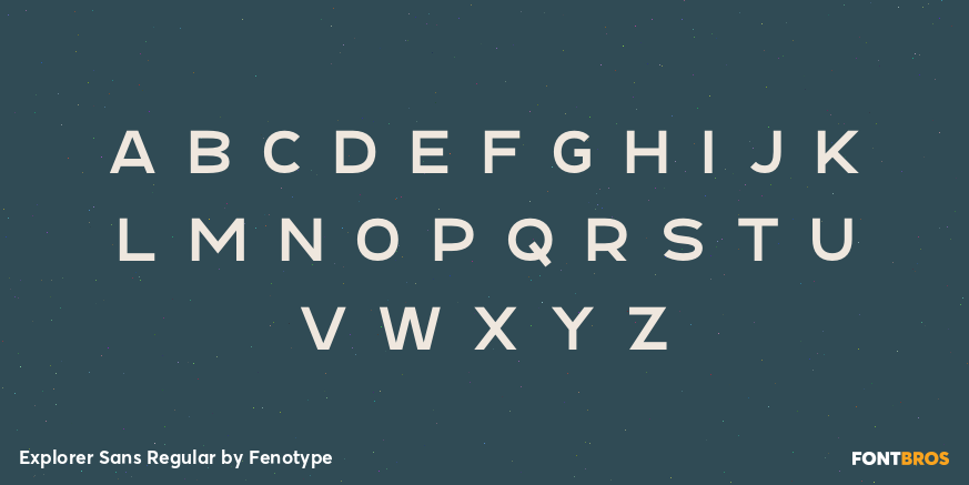 Explorer Sans Regular Font Poster #3