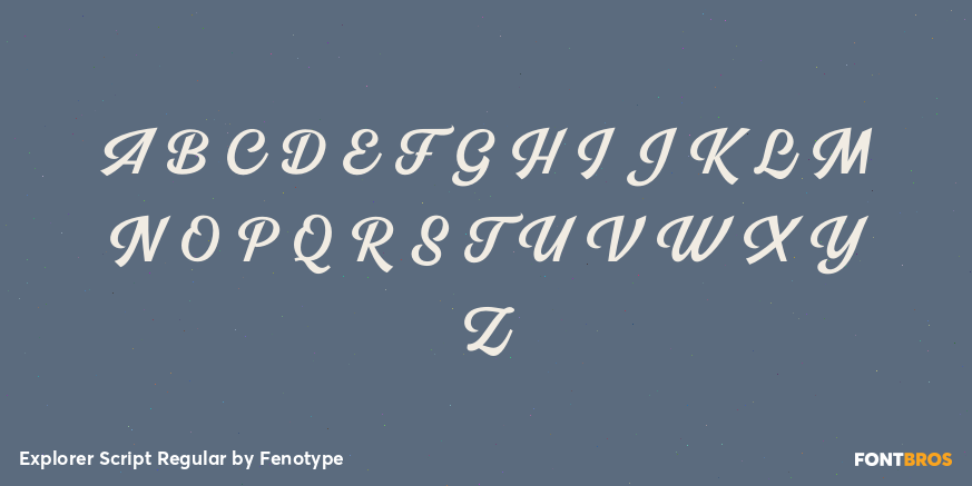 Explorer Script Regular Font Poster #2