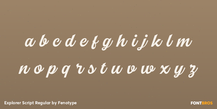 Explorer Script Regular Font Poster #3