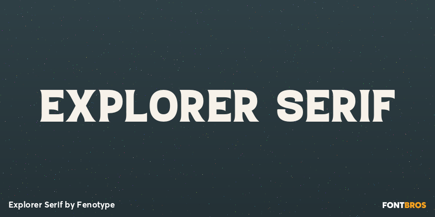 Explorer Serif Font Poster #1