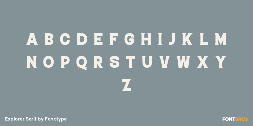 Explorer Serif Font Poster #2