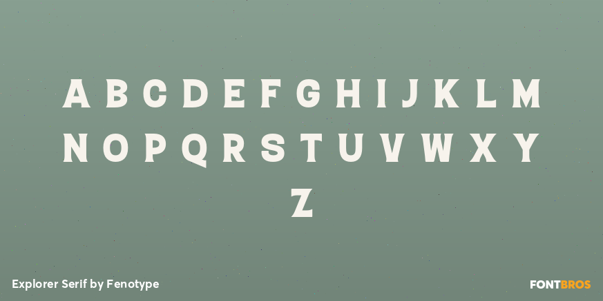 Explorer Serif Font Poster #1