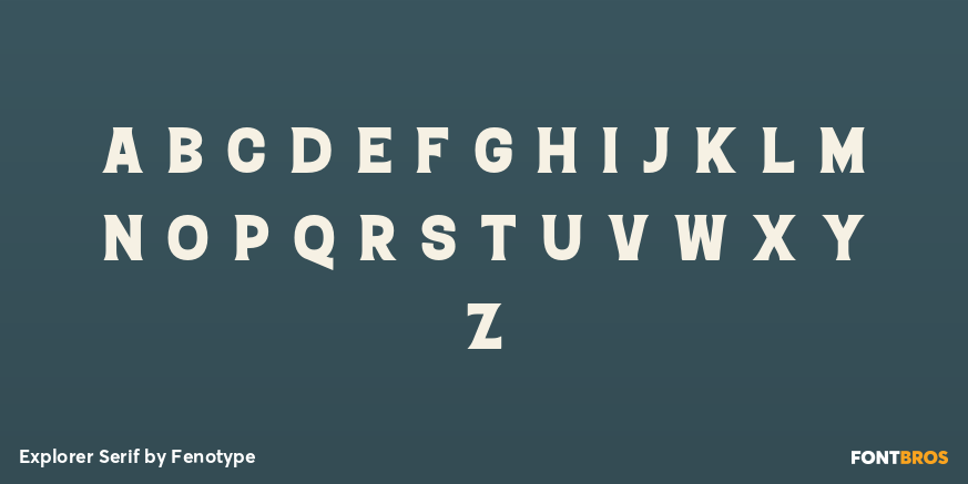 Explorer Serif Font Poster #1