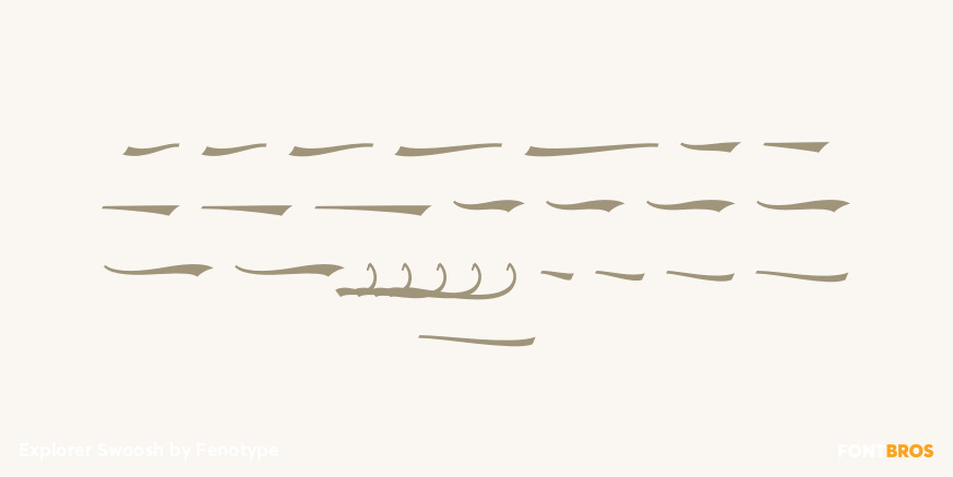 Explorer Swoosh Font Poster #2