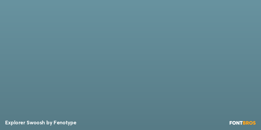 Explorer Swoosh Font Poster #4