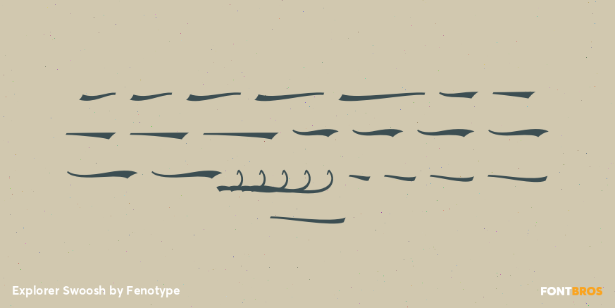 Explorer Swoosh Font Poster #1