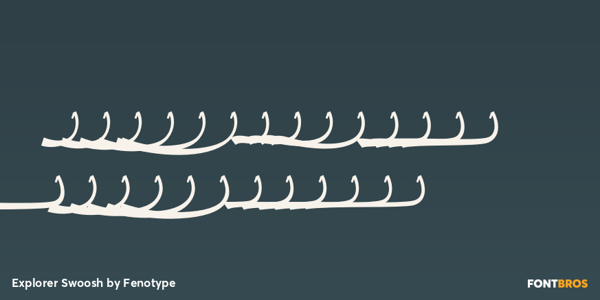 Explorer Swoosh Font Poster #1