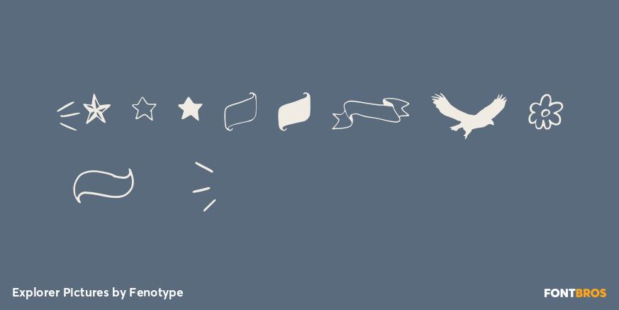 Explorer Pictures Font Poster #1