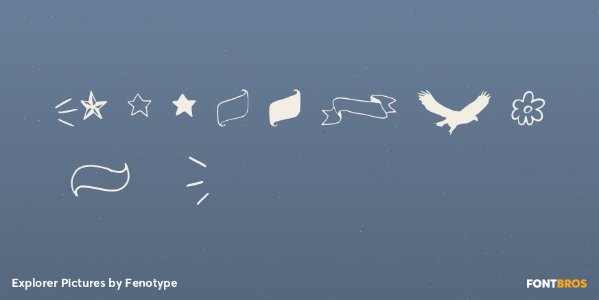 Explorer Pictures Font Poster #4