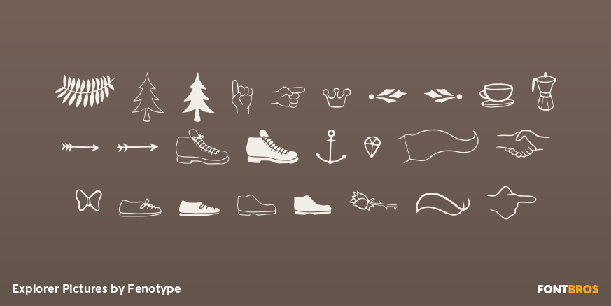 Explorer Pictures Font Poster #1