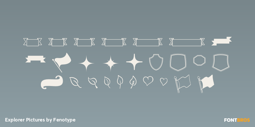 Explorer Pictures Font Poster #1