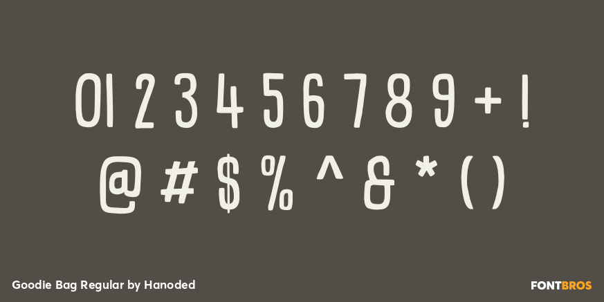 Goodie Bag Regular Font Poster #4